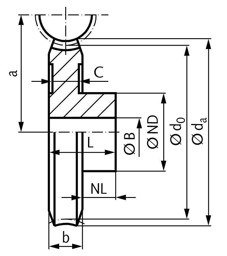 30033000 Schneckenrad Mod0,75 Zz75 1gängig-1