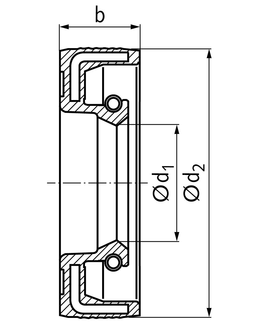 64790012 Wellendichtring 308X22X7 HMS5 RG-1