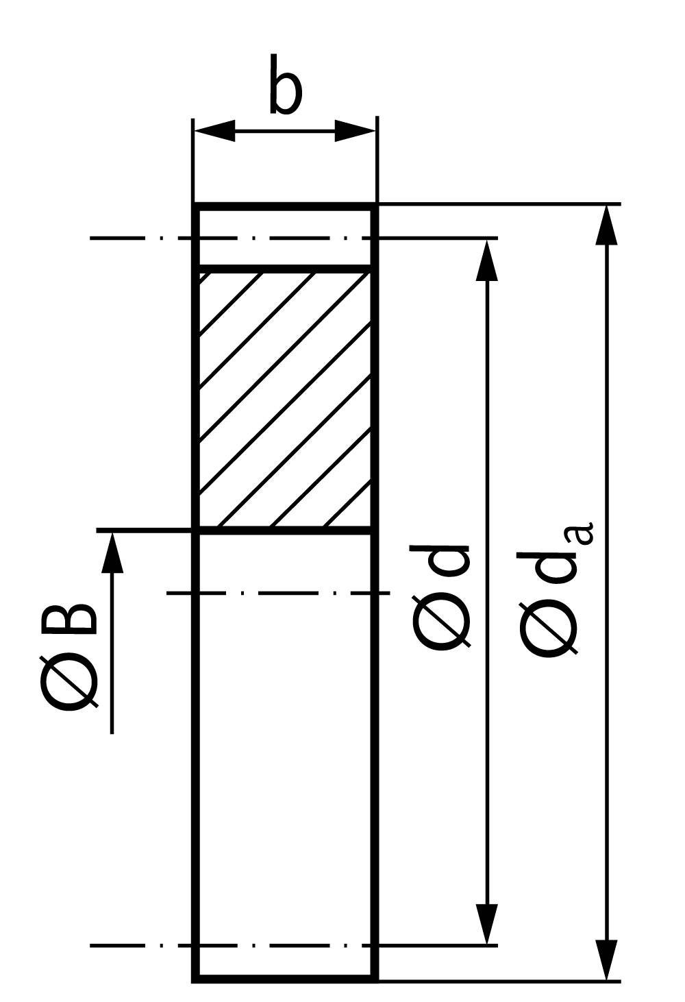 22403200 Stirnzahnrad Stahl Mod.1,0 Zz=32 Zb=10-1