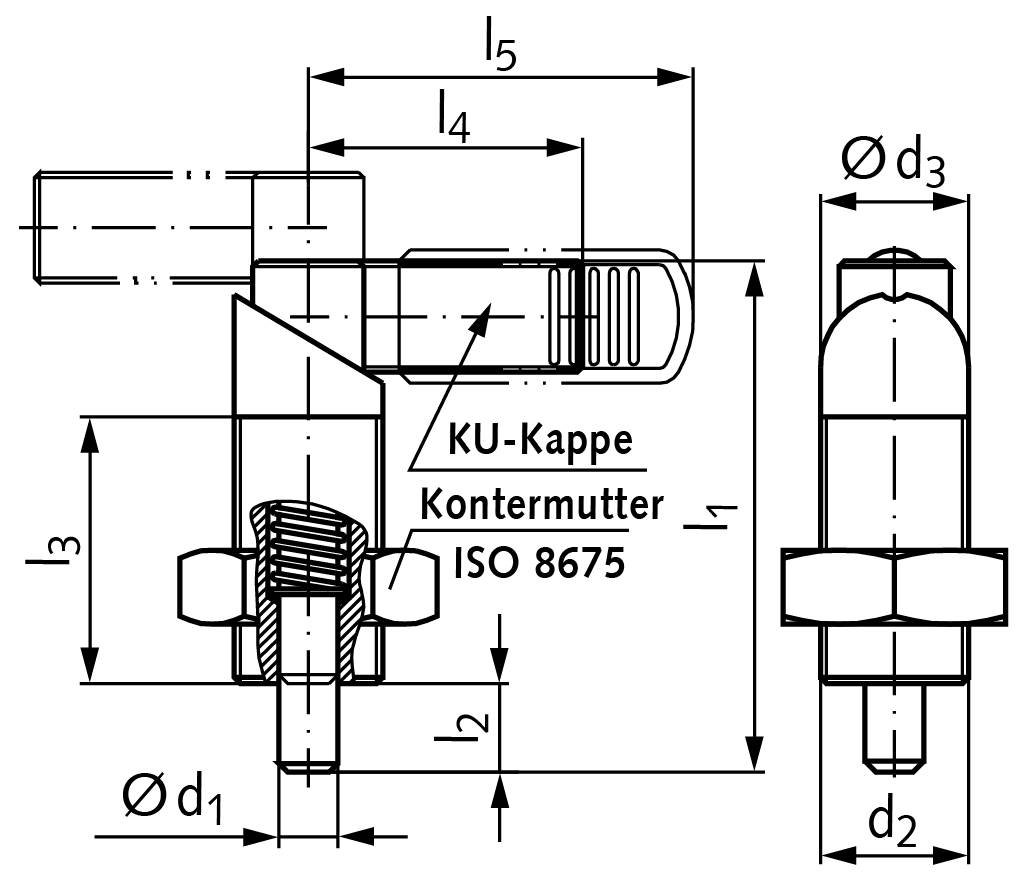 66687700 Rastriegel 612; AK M16 x 1,5 ø8mm-1