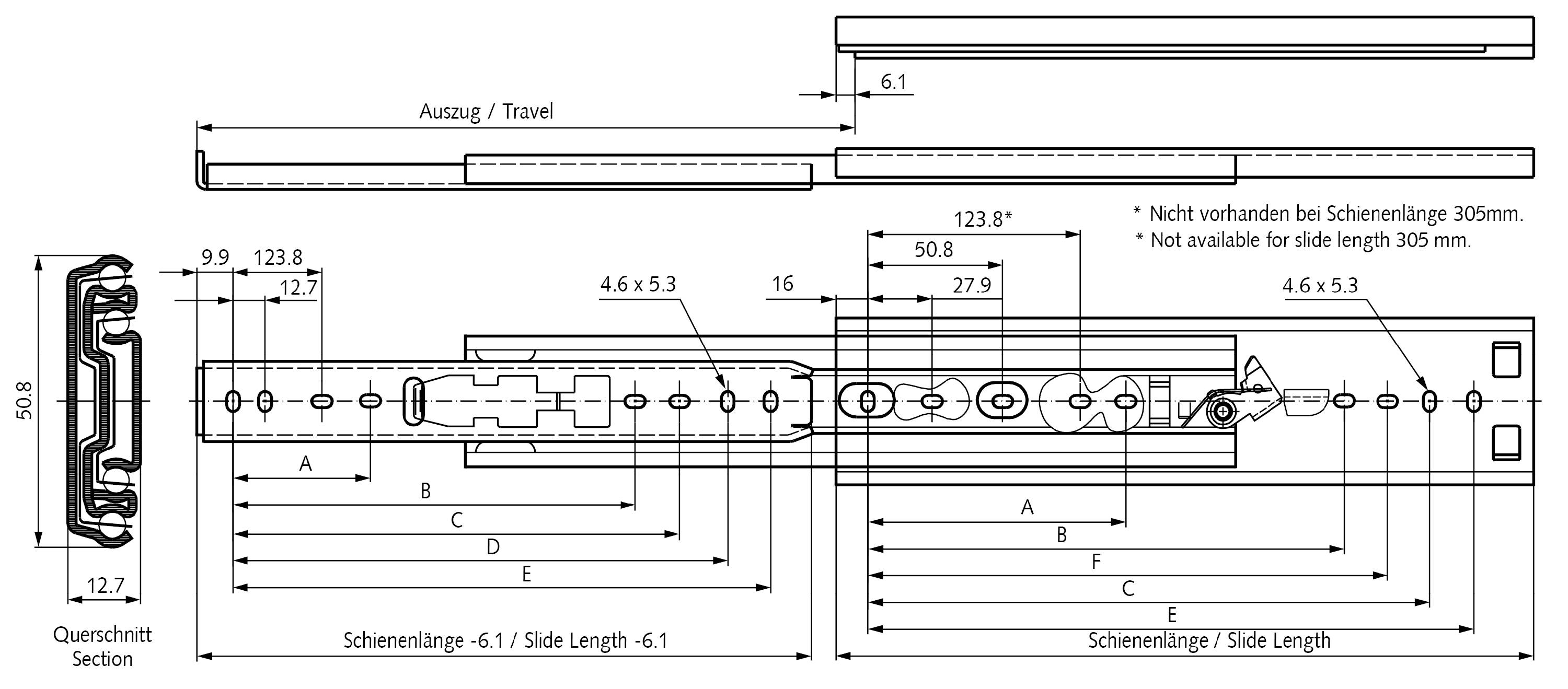 64903026 Auszugsschienensatz 3307 L=660mm-1
