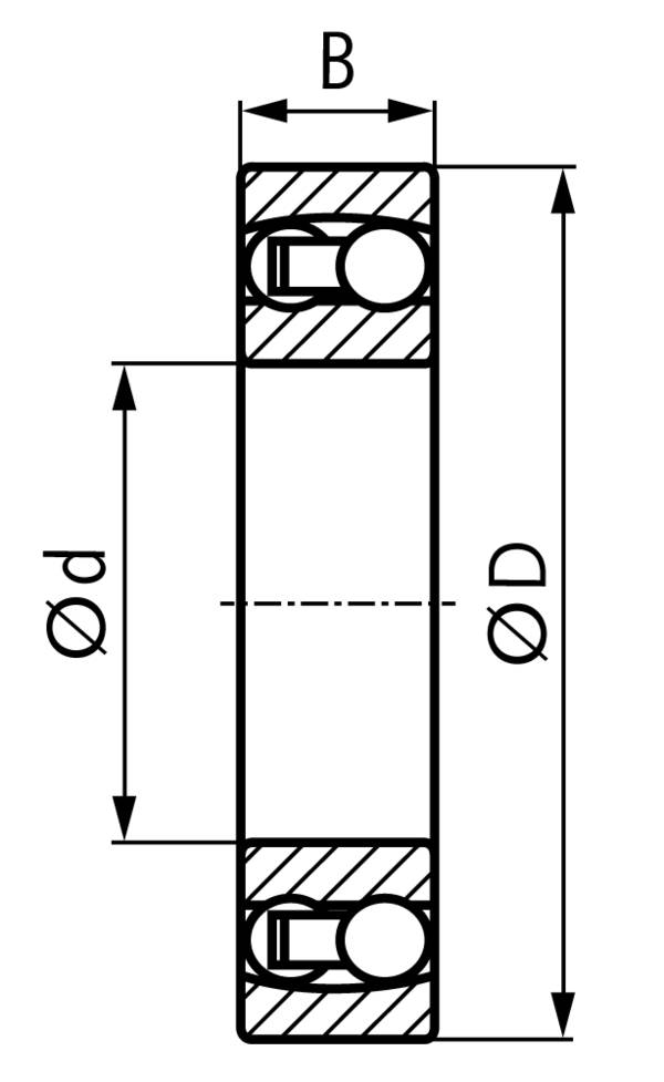 64773016 Pendelkugellager SKF 1201 ETN9