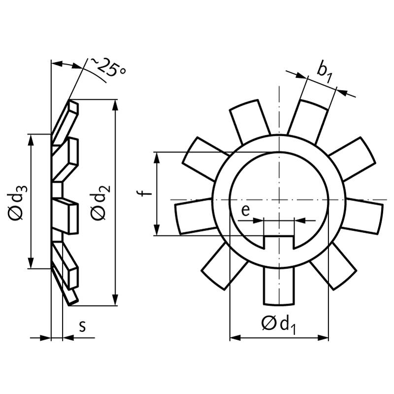 65364301 Sicherungsblech MB25;Innen-Ø125mm-1