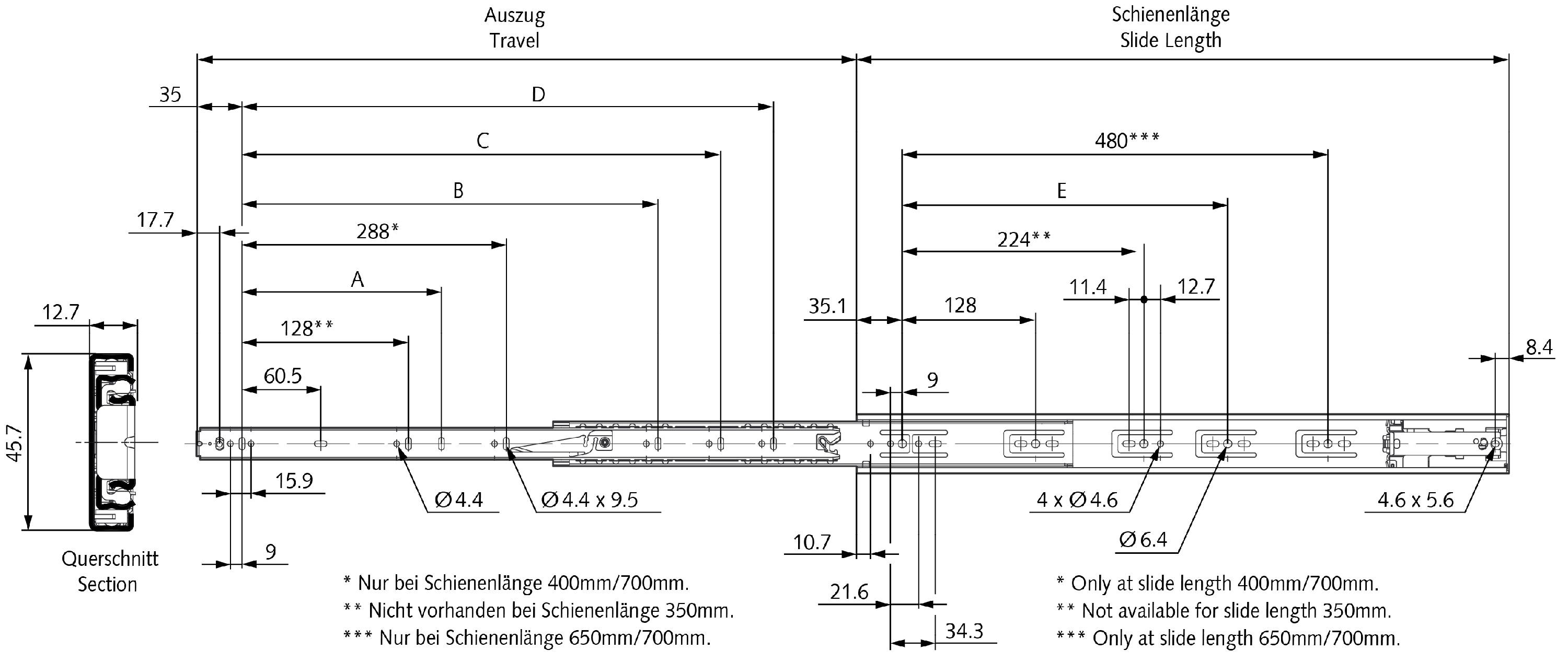 64902535 Auszugsschienensatz DZ3832EC-D L=350mm-1