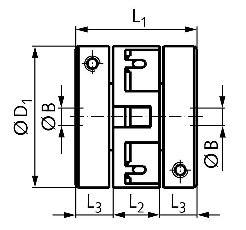 60110900 Kupplung HB Bohrung 6mm-1