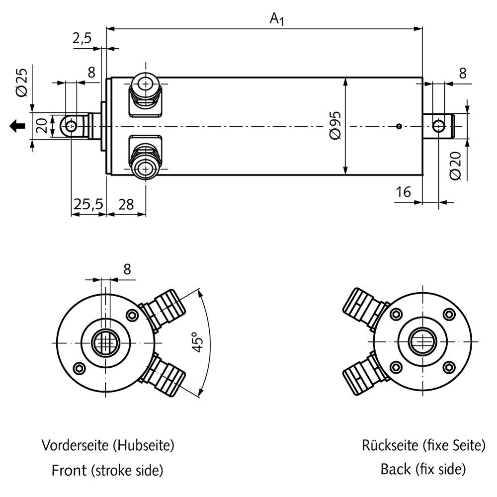 47539509 MM95 10,5 mm/sec 300mm 230V AC-1