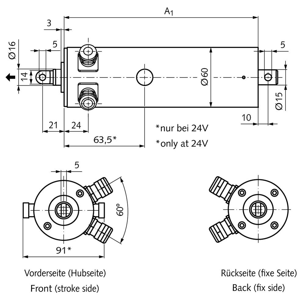 47536021 MM60 0,7 mm/sec 100mm 230V AC-1