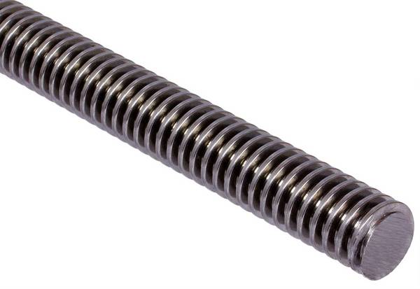64081800 Trapezgewindespindel 18 x 4 x 3000;links