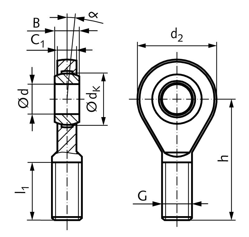 63466000 Gelenkkopf GAW-E M52x3 AR-1