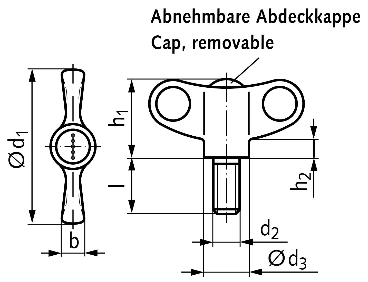 66174806 Flügelschraube d1=48mm ; M6x30mm-1