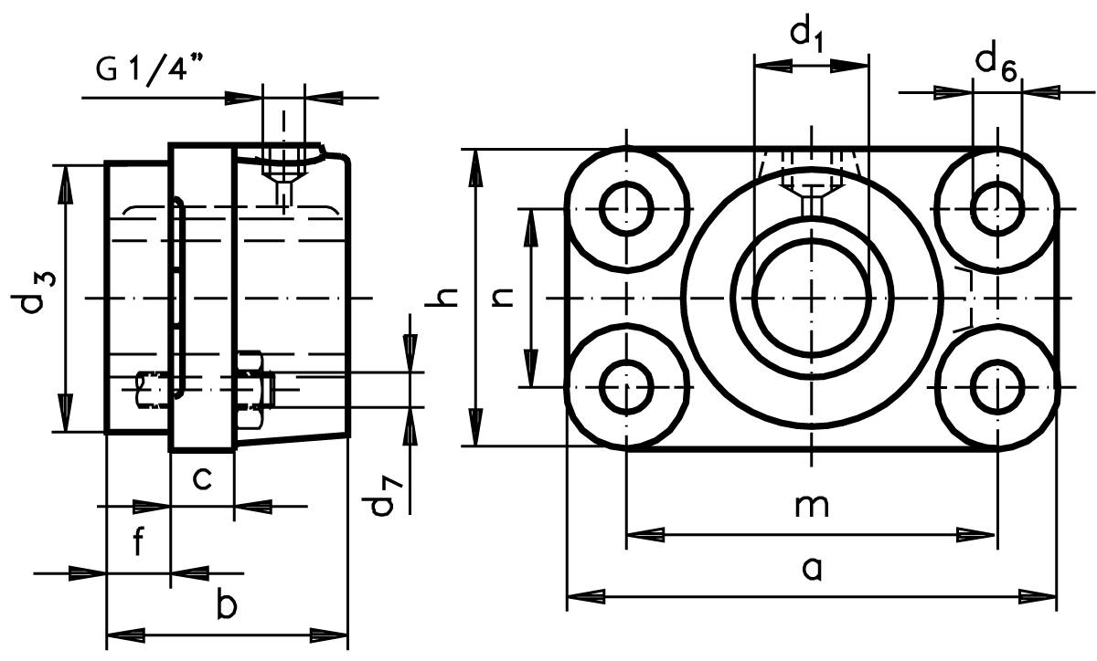 62126000 Flanschl. DIN 503 A Bohrung 60D10-1