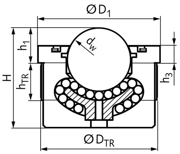 65436812 Kugelrolle 368 Größe 12,7