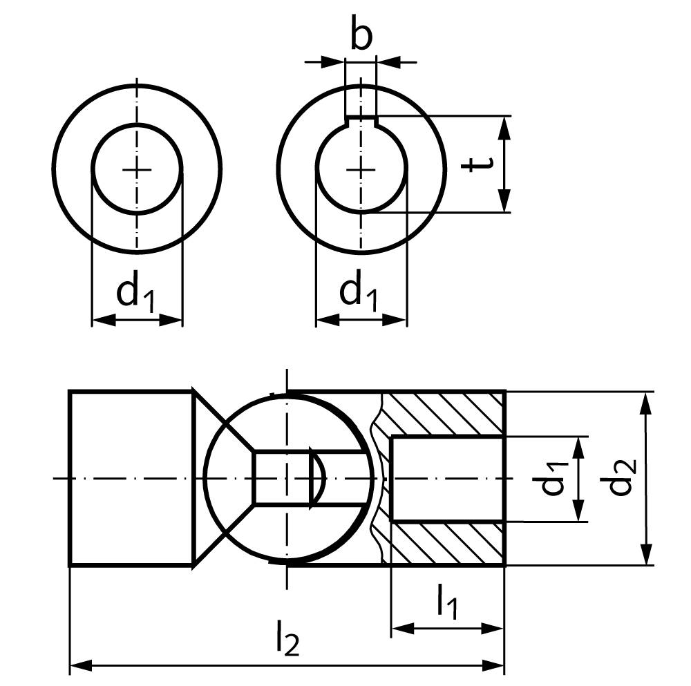 63135500N Kugelgelenk RW Bohr. 30H7 m.Nut-1
