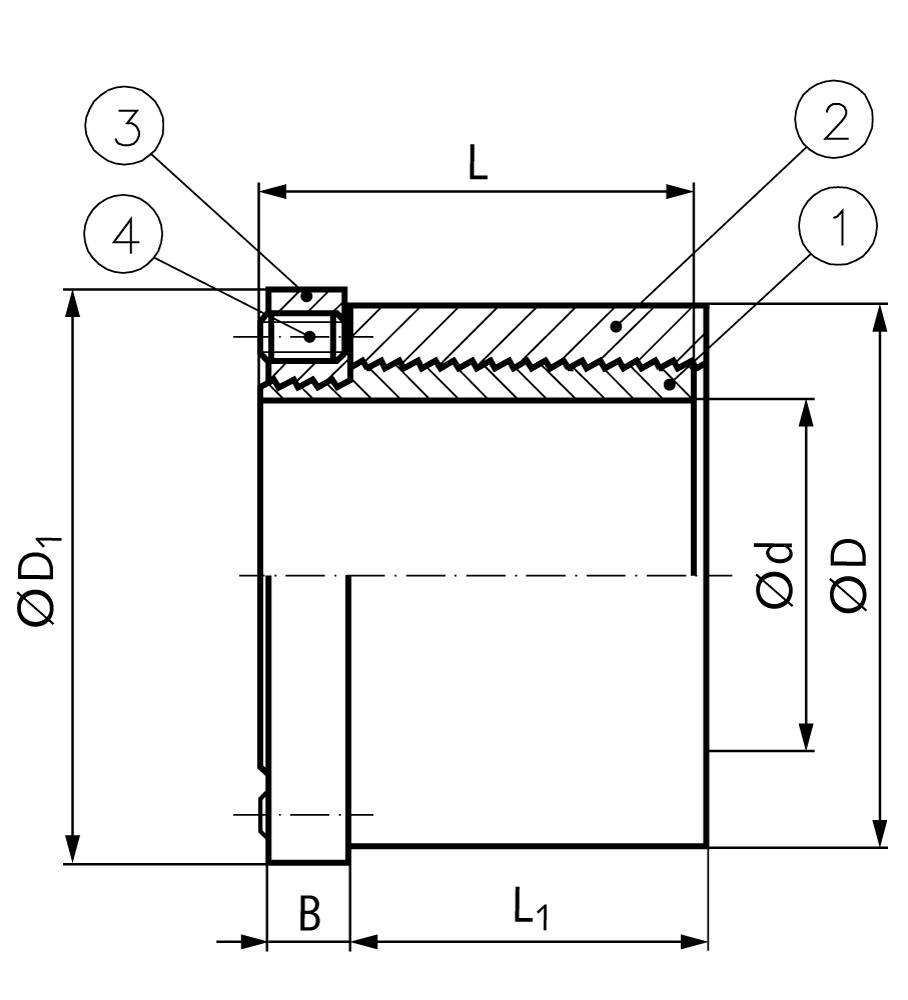 61504500 Spannbuchse MSA Bohrung 45mm-1
