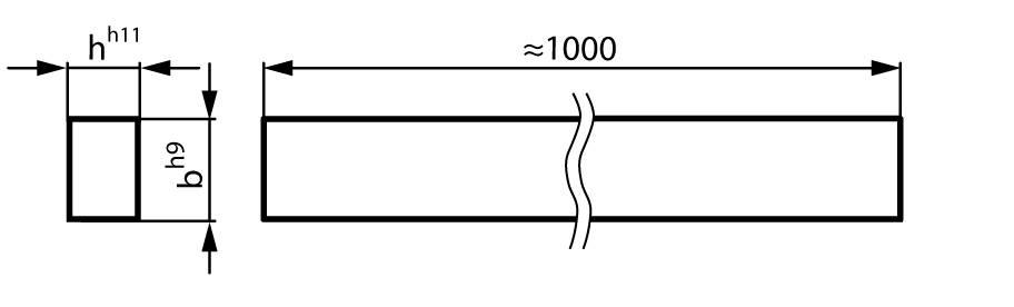 61890808 Blanker Keilstahl 8 x 8 x 1000mm-1