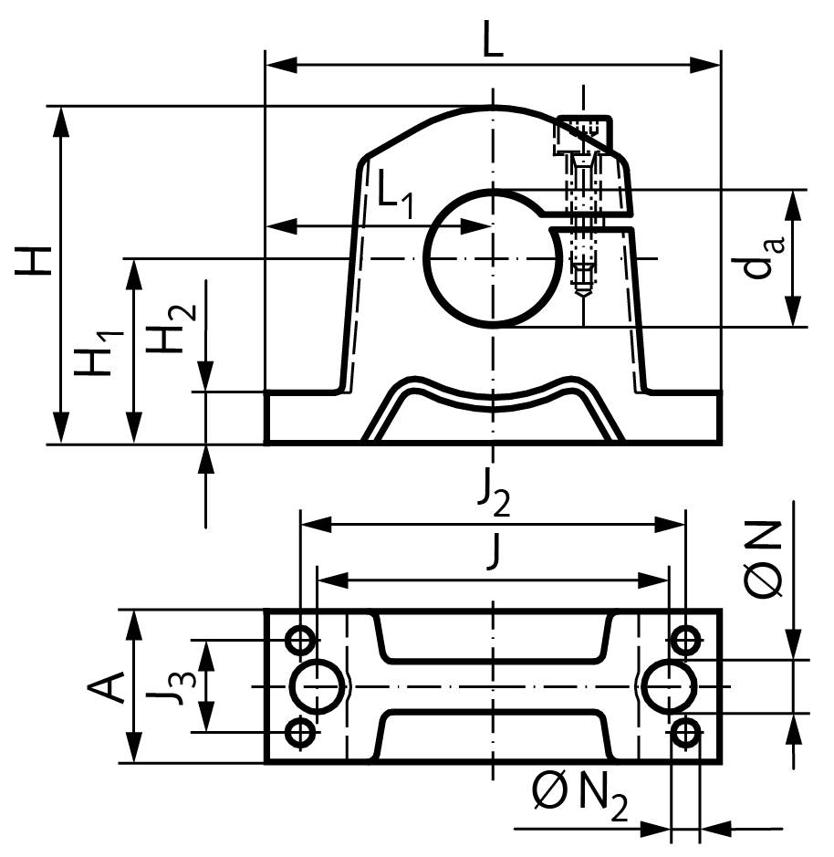 64640800 Präz.-Wellenbock GW für Wellen-Ø 8mm-1