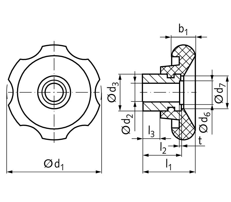 67505201 Handrad 527.1 ø50-1
