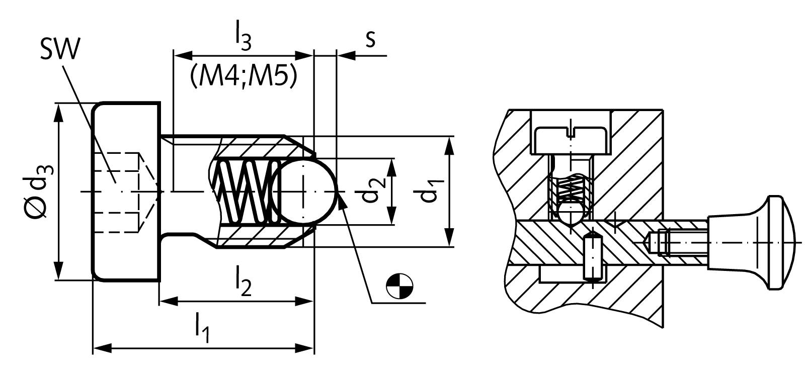 65467200 Federndes Druckstück Ausf. AS M12-1