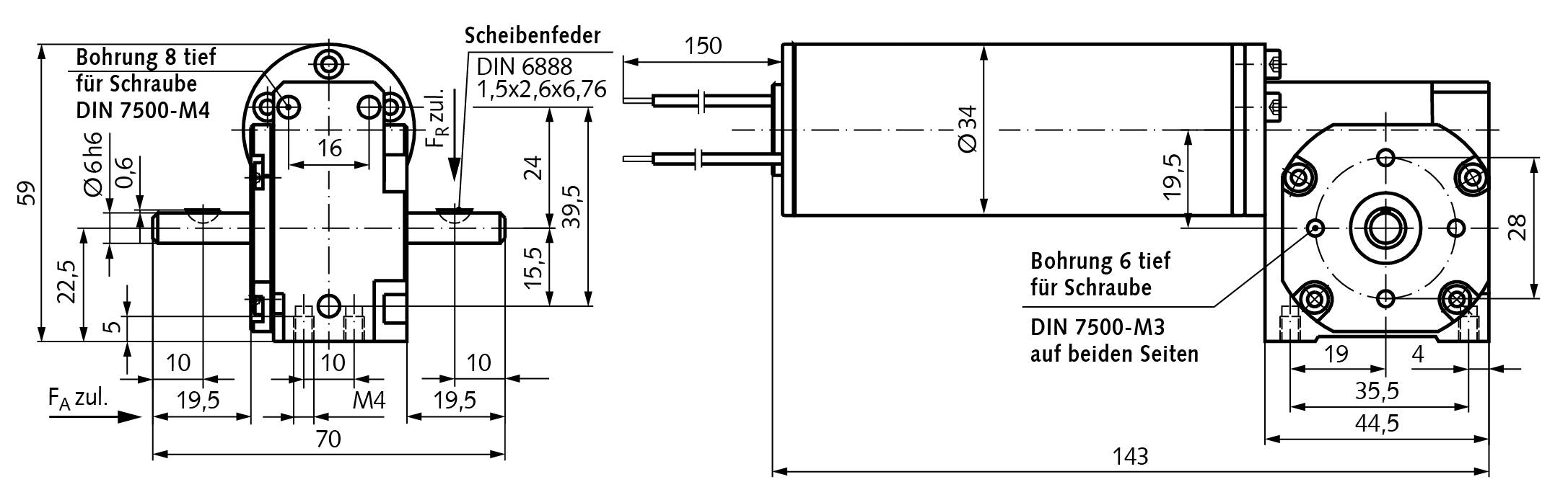 43041024 Kleingetriebemotor SE; i=7,3:1-1