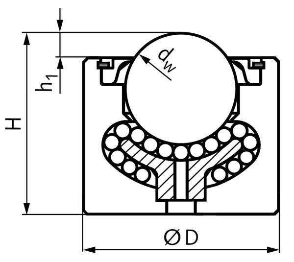 65437038 Kugelrolle 370 Größe 38,1