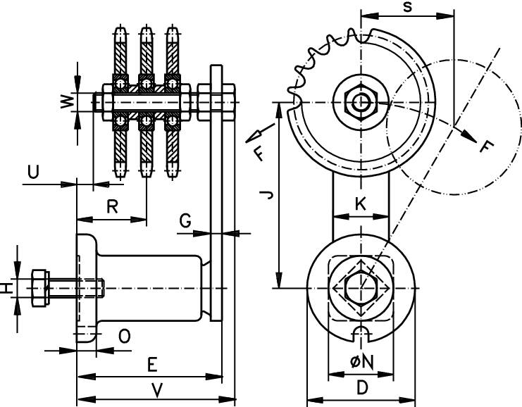 14053500 Kettenspanner = 14053501 + 14080200-1