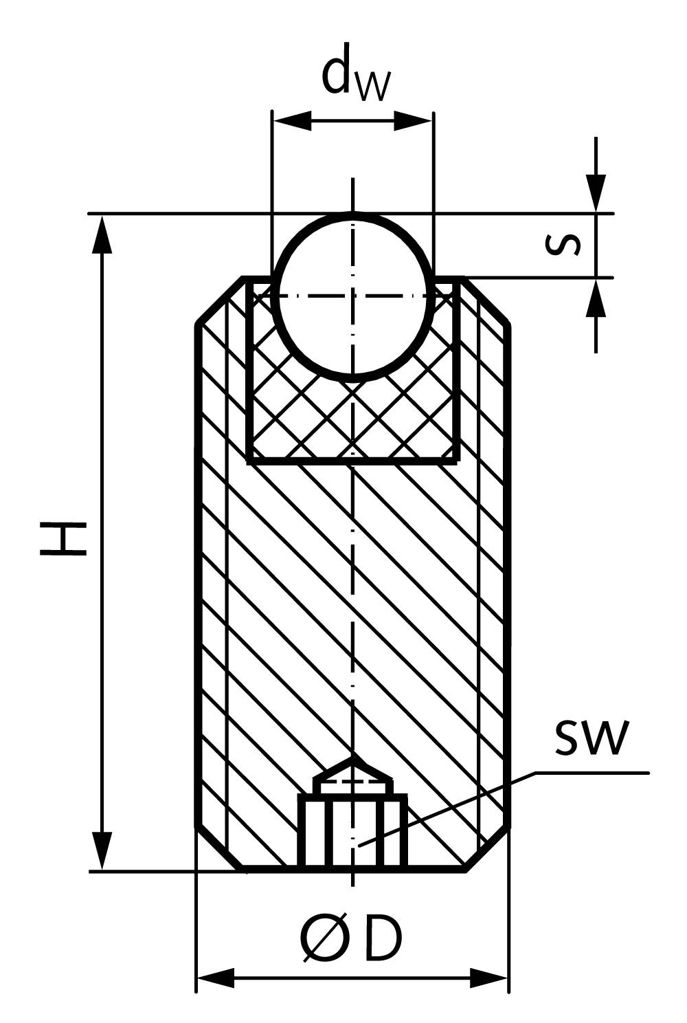 65430621 Kugelrolle 306 M10x12-2