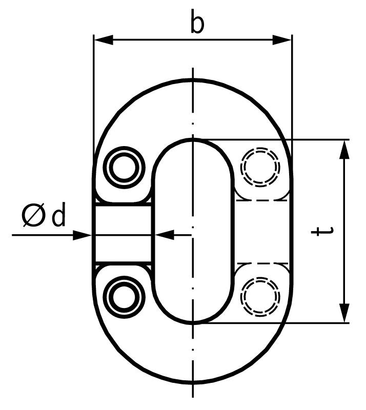 77099135 Notkettenglied RN 1.4401; ø5mm-1