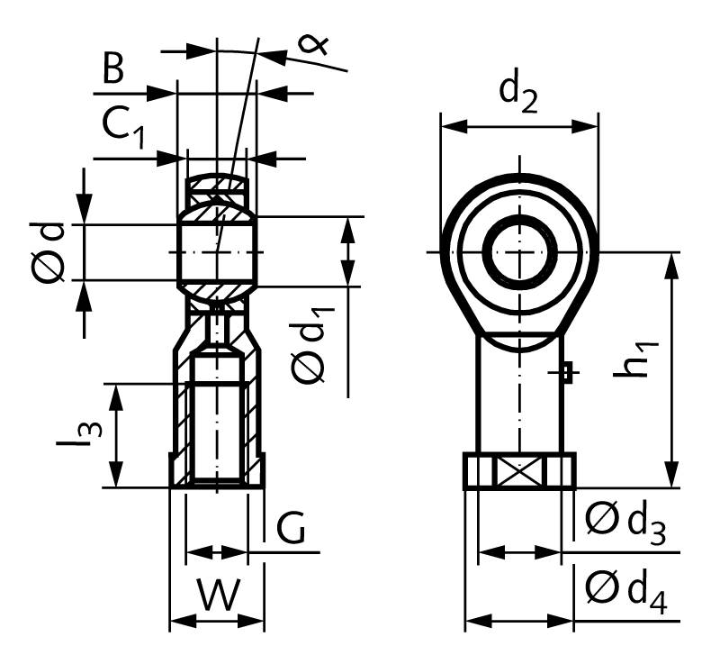 63214000 Gelenkkopf GS-K M42x2 IL-1