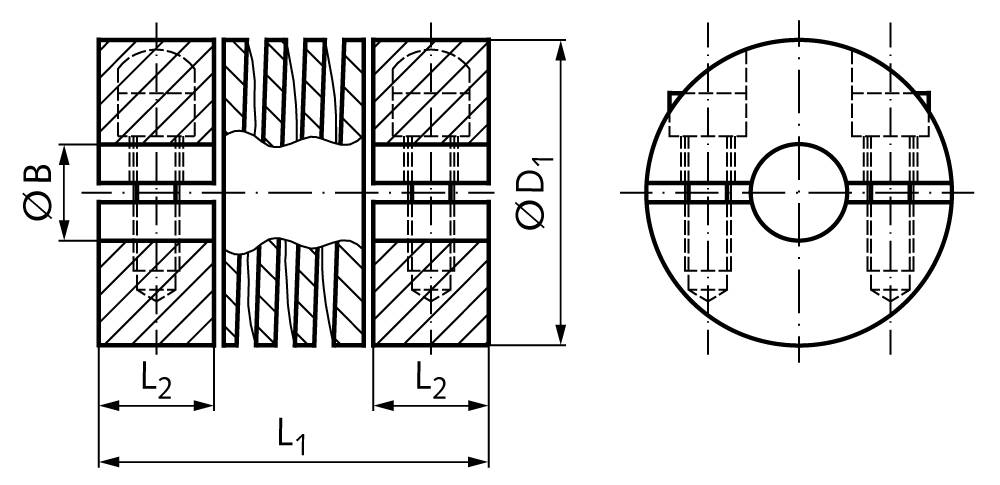 60272200 Kupplung KA Alu Bohrung 8mm-1