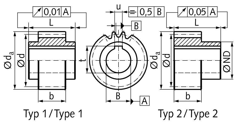25102116 Präz.-Stirnzahnrad Mod.2,0 Zz=21 B=16H6-1