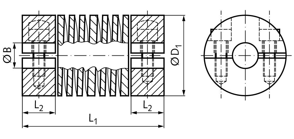 60293400 Kupplung LA Alu Bohrung 6mm-1