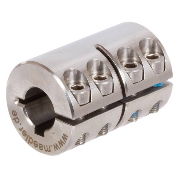 60099715 Kupplung MAS; 1.4305 geschl. B=15mm + Nut