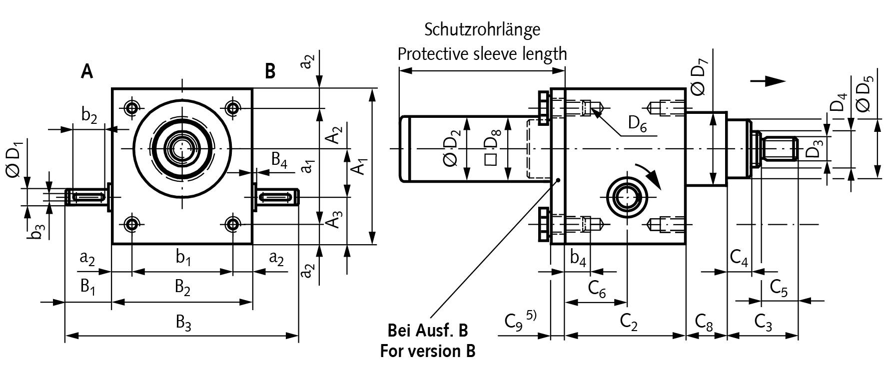 4750122005 Spindelhubgetriebe Gr. 2, B, KGT 20x5-1