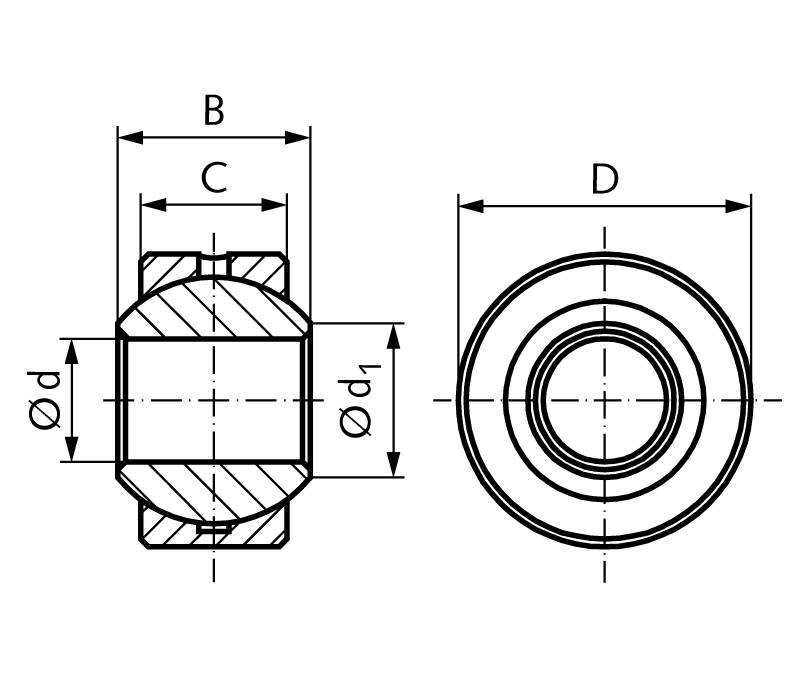 63399240 Gelenklager G RF Bohrung 40mm-1
