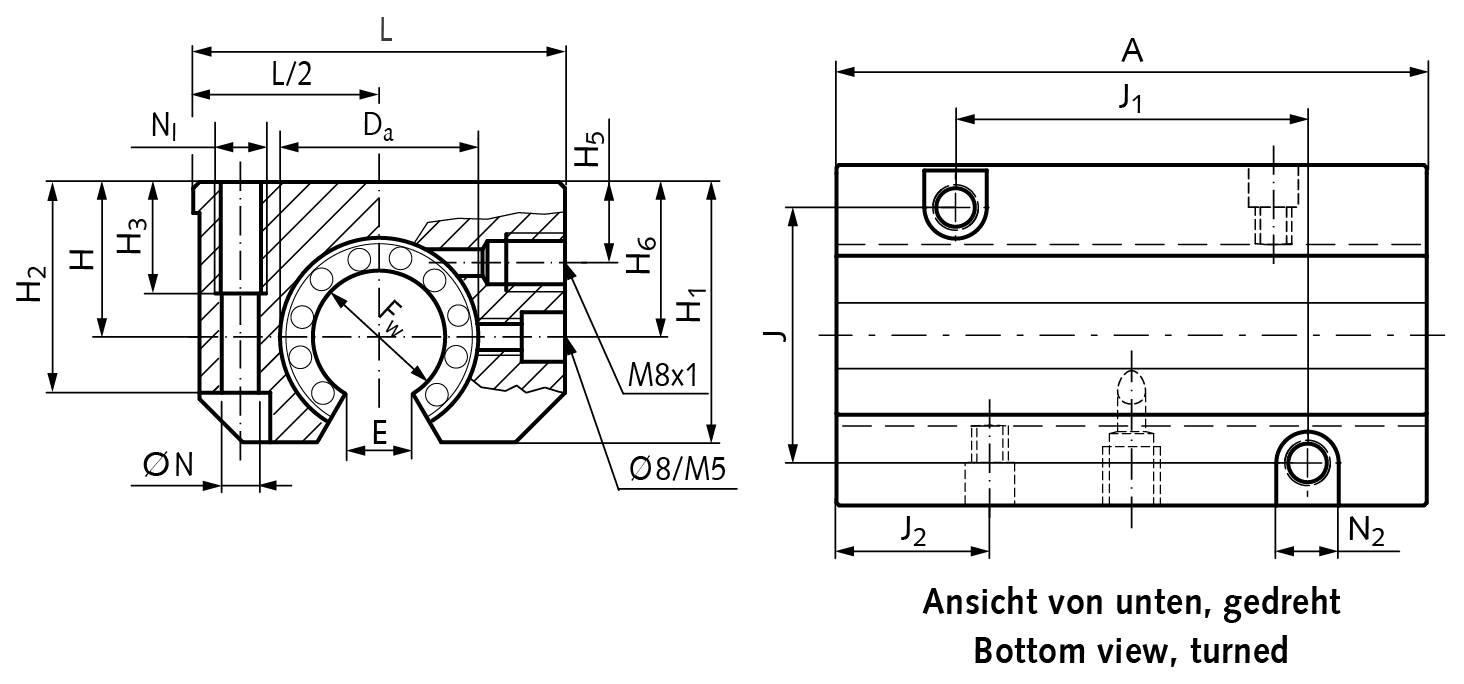 64685003 Lagereinheit KGT-3-O Economy;Wellen-Ø 50-1