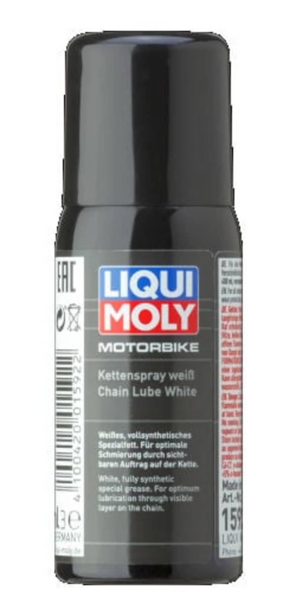 LIQUI MOLY Motorbike Kettenspray weiß  50ml   Verpackungseinheit = 24 Stück