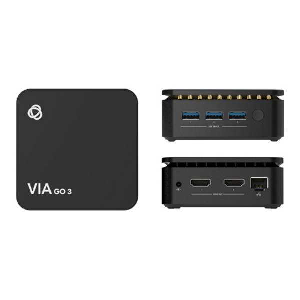 KRAMER VIA GO3 - Kompaktes Wireless 4K Präsentationsgerät (Simultane Anzeige | WiFi | Bluetooth | Airplay & Miracast)