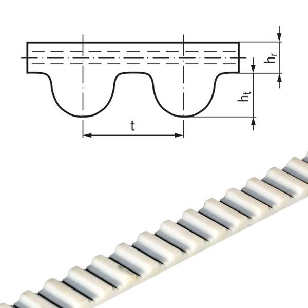 17566300 PU-Zahnriemen Meterware 8M-30