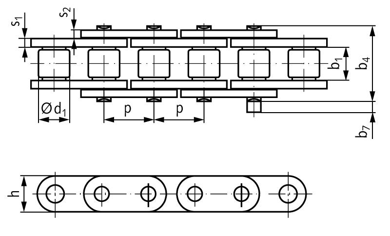 10799000GL Rollenkette rostfrei 12 B-1 rostfrei-1