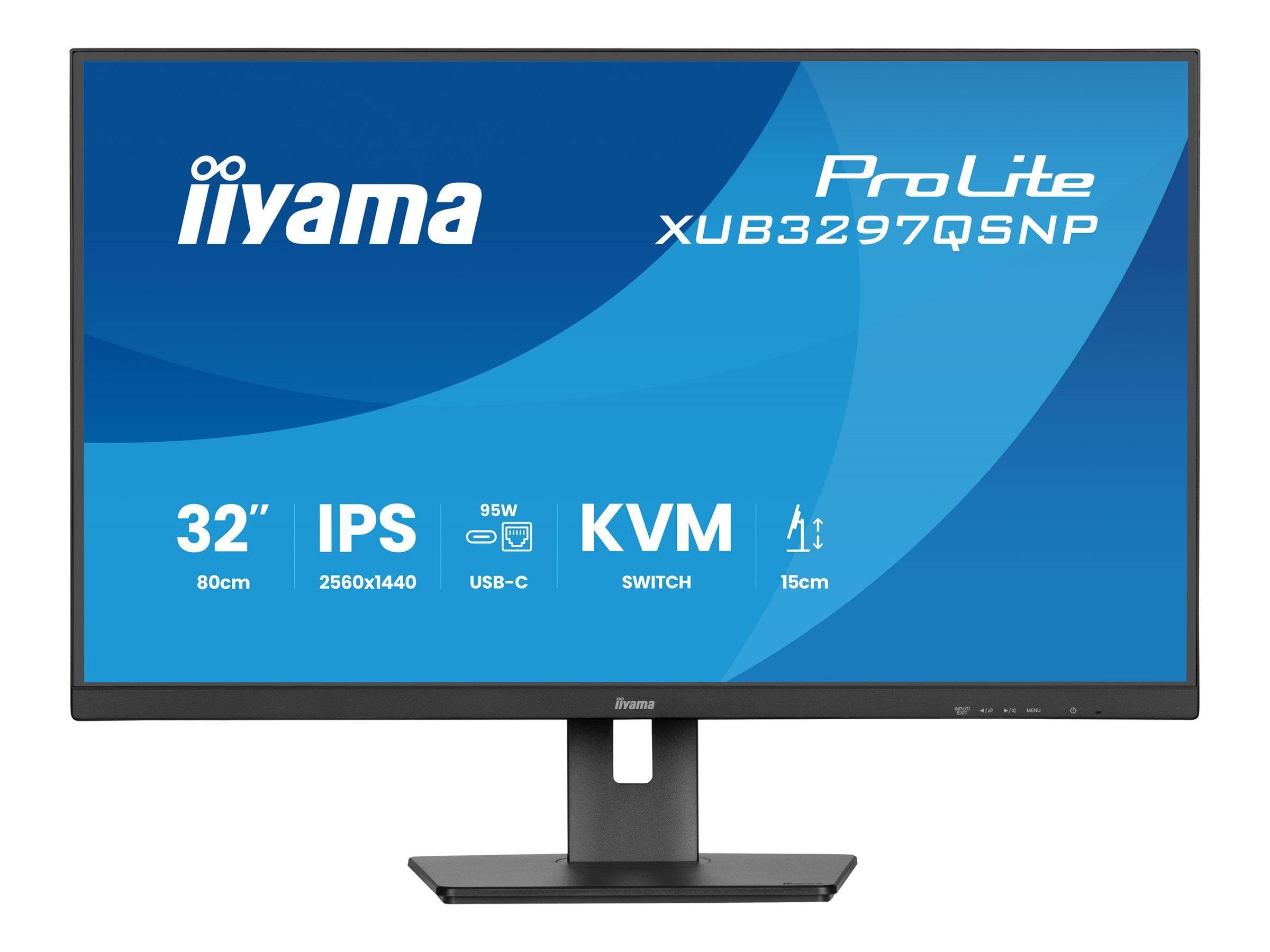 Iiyama XUB3297QSNP-B180 cm (32 Zoll) IPS-Panel mit LED-Hintergrundbeleuchtung /-1