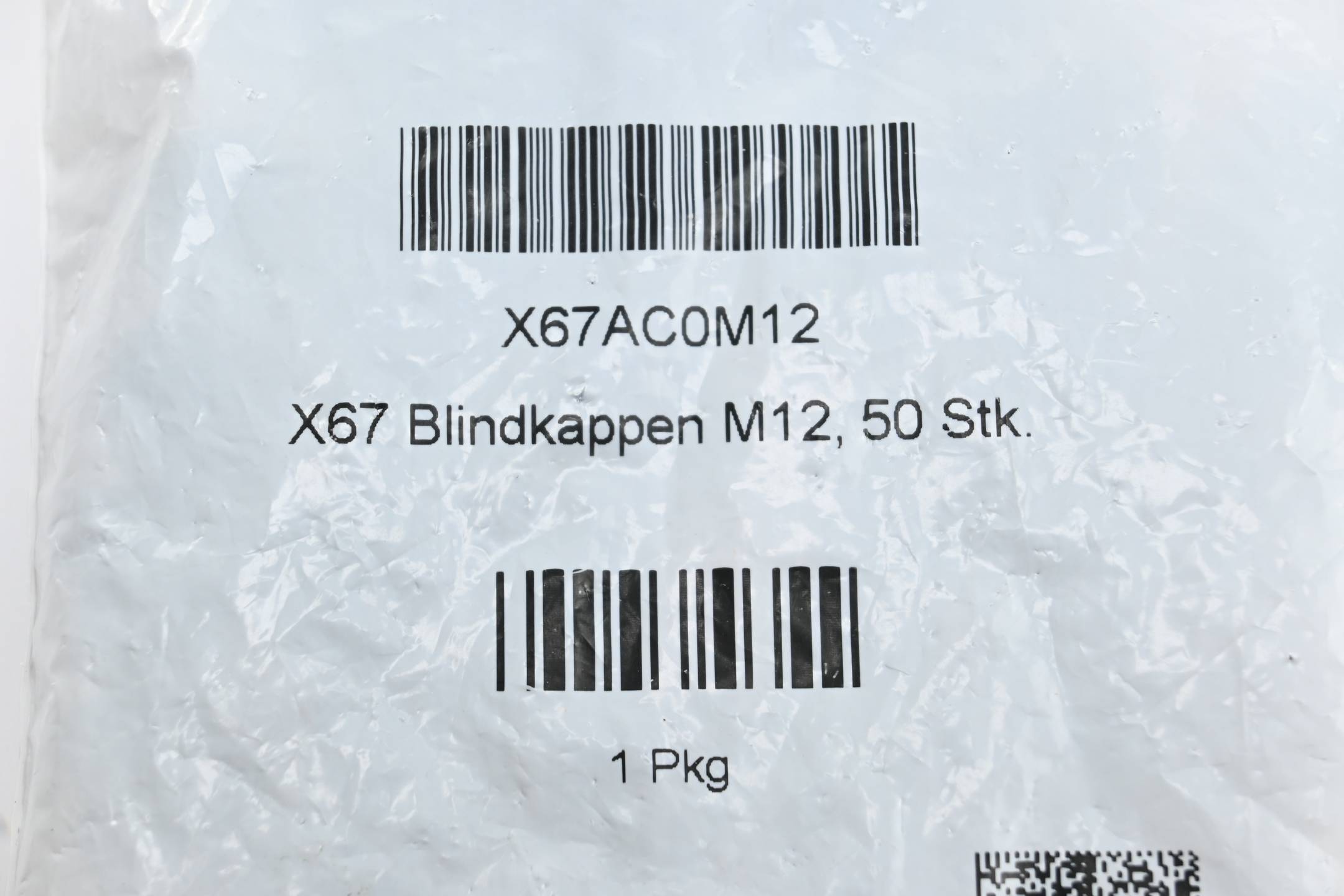 B&R Automation 50 Stück X67 Blindkappen M12 X67AC0M12-2