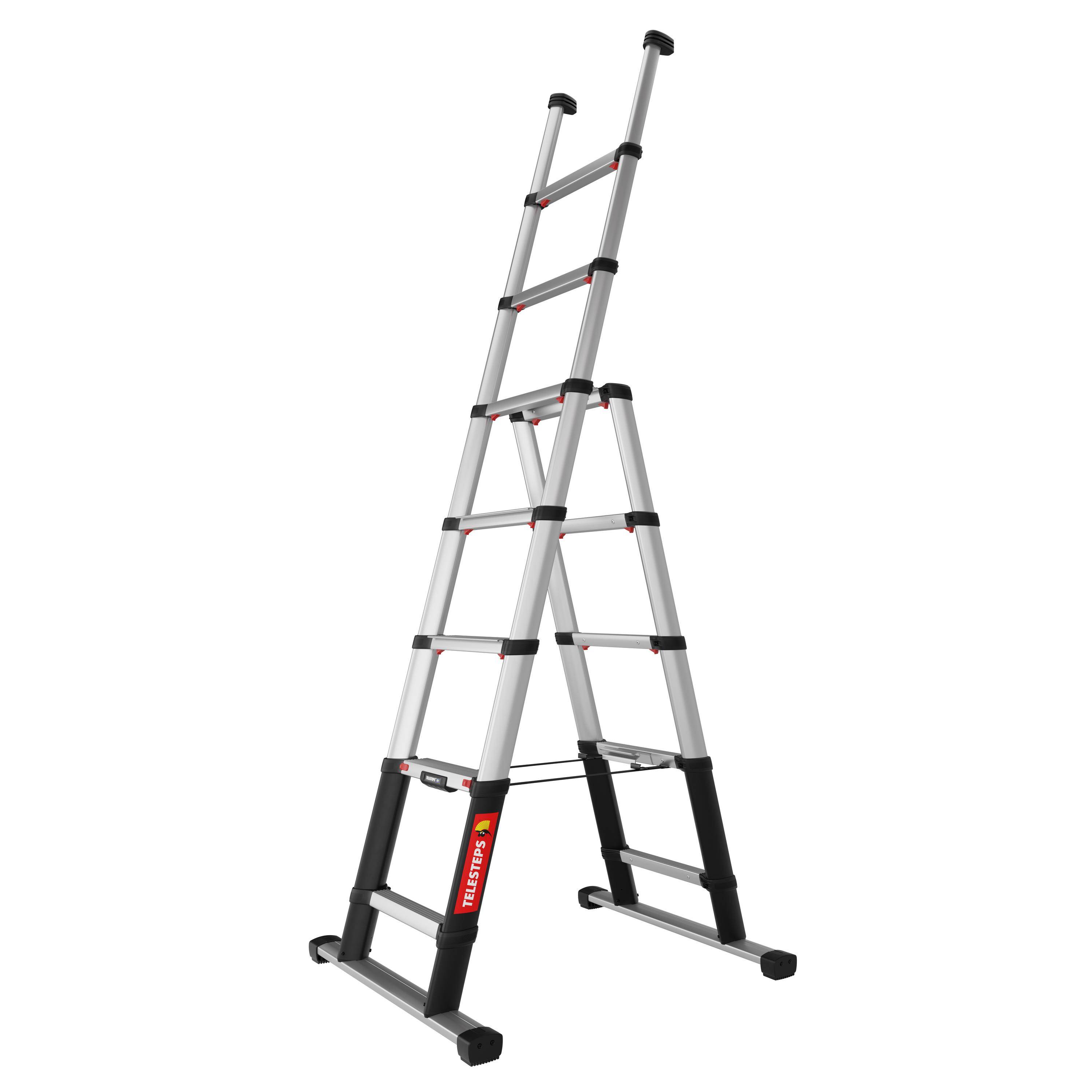 Teleskop-Mehrzweckleiter COMBI LINE 80 mm Stufentiefe 7 Stufen max. Arbeitshöhe 31 m. Hultafors Group AB-0