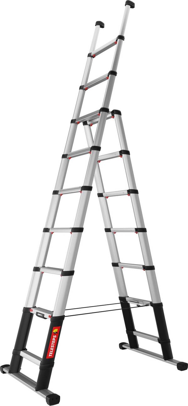 Teleskop-Mehrzweckleiter COMBI LINE 80 mm Stufentiefe 9 Stufen max. Arbeitshöhe 38 m. Hultafors Group AB