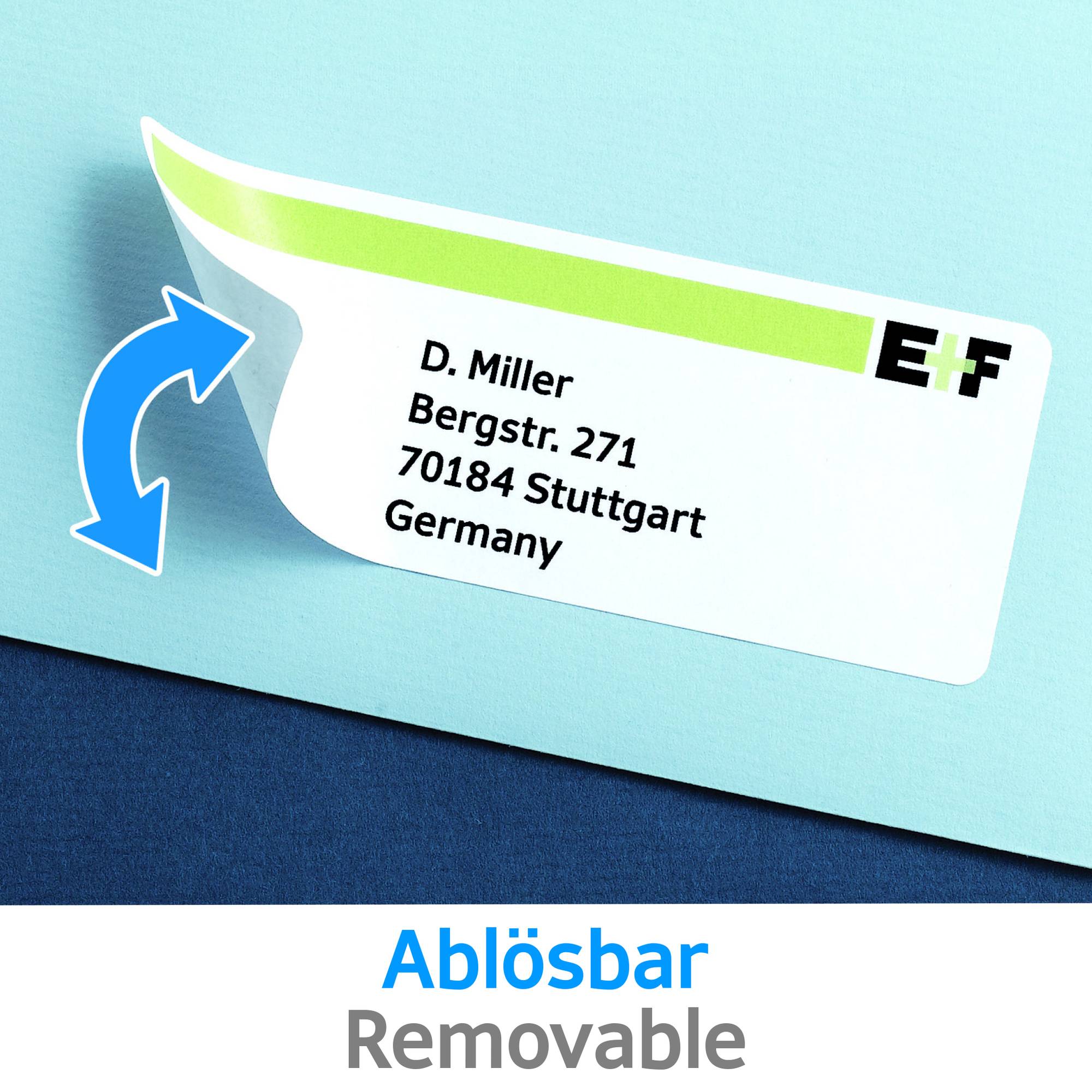 Etikett 105x42,3mm ablösbar ws 350 St.-2