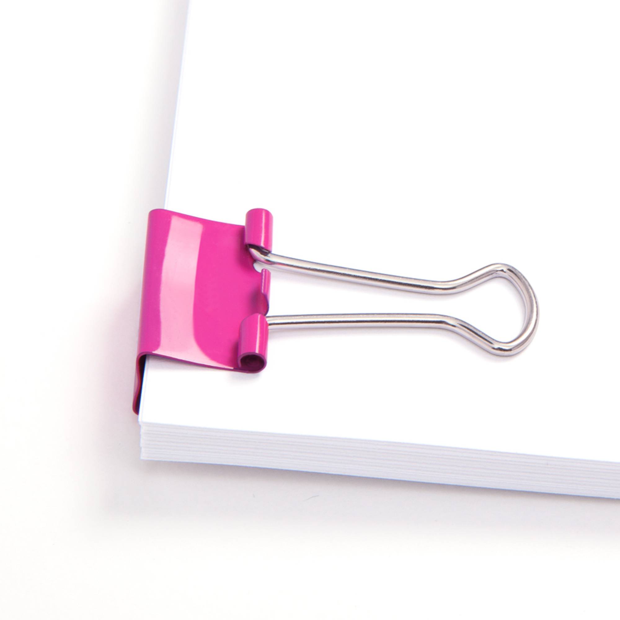 Foldbackklemmer 19mm pink 80St-2