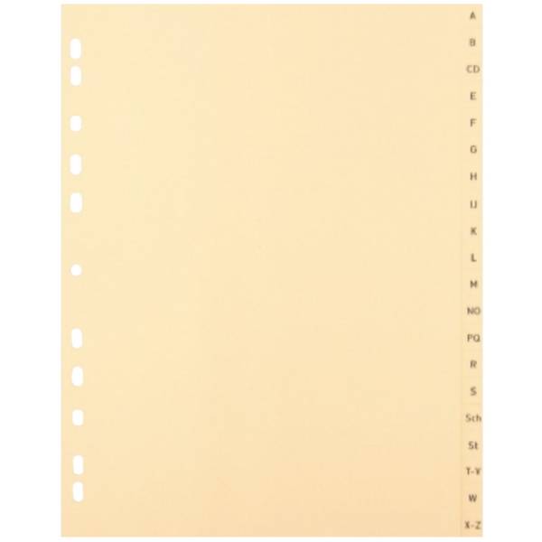 Register A4 voll 20tlg A-Z ch