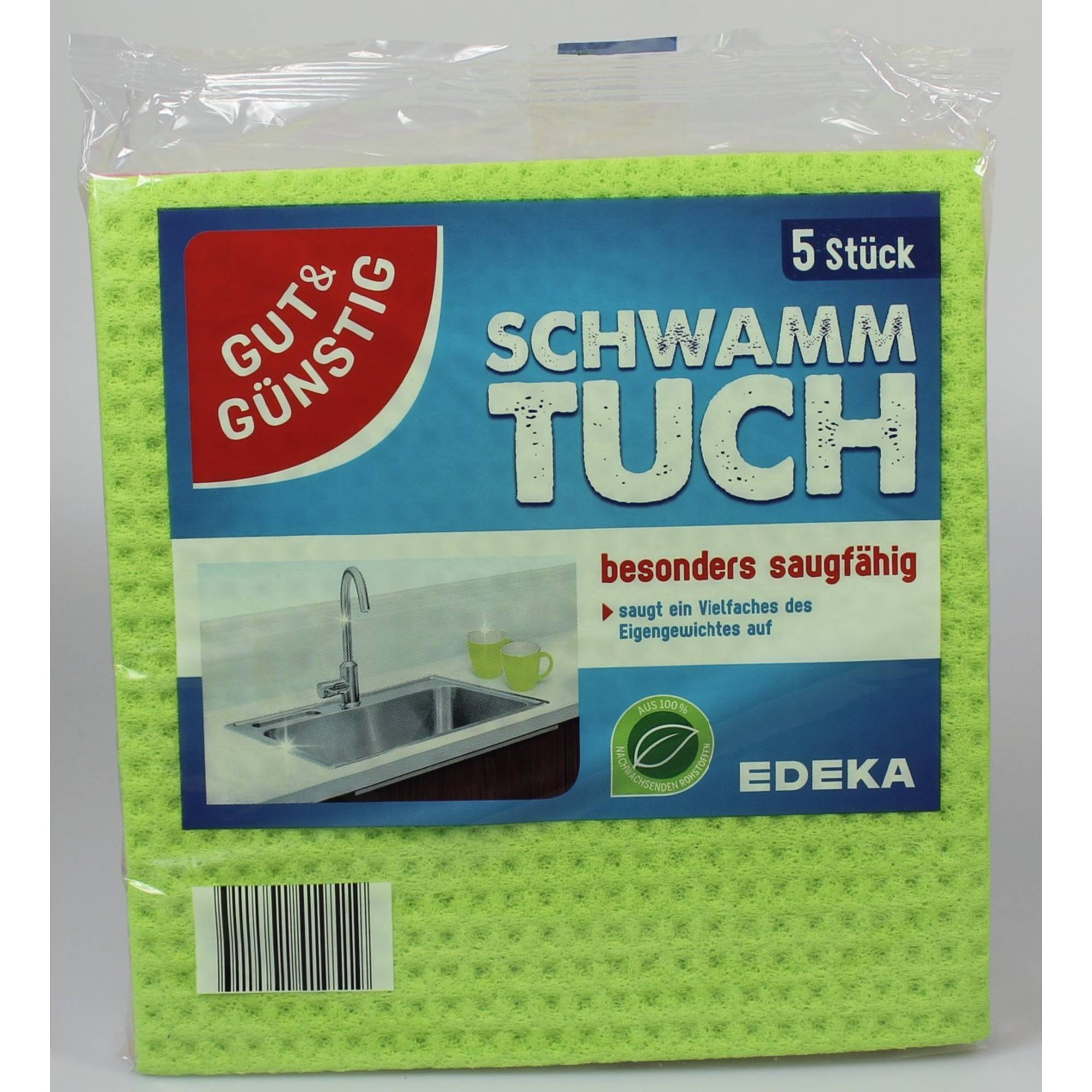 Schwammtuch 18x20cm sortiert 5St-0