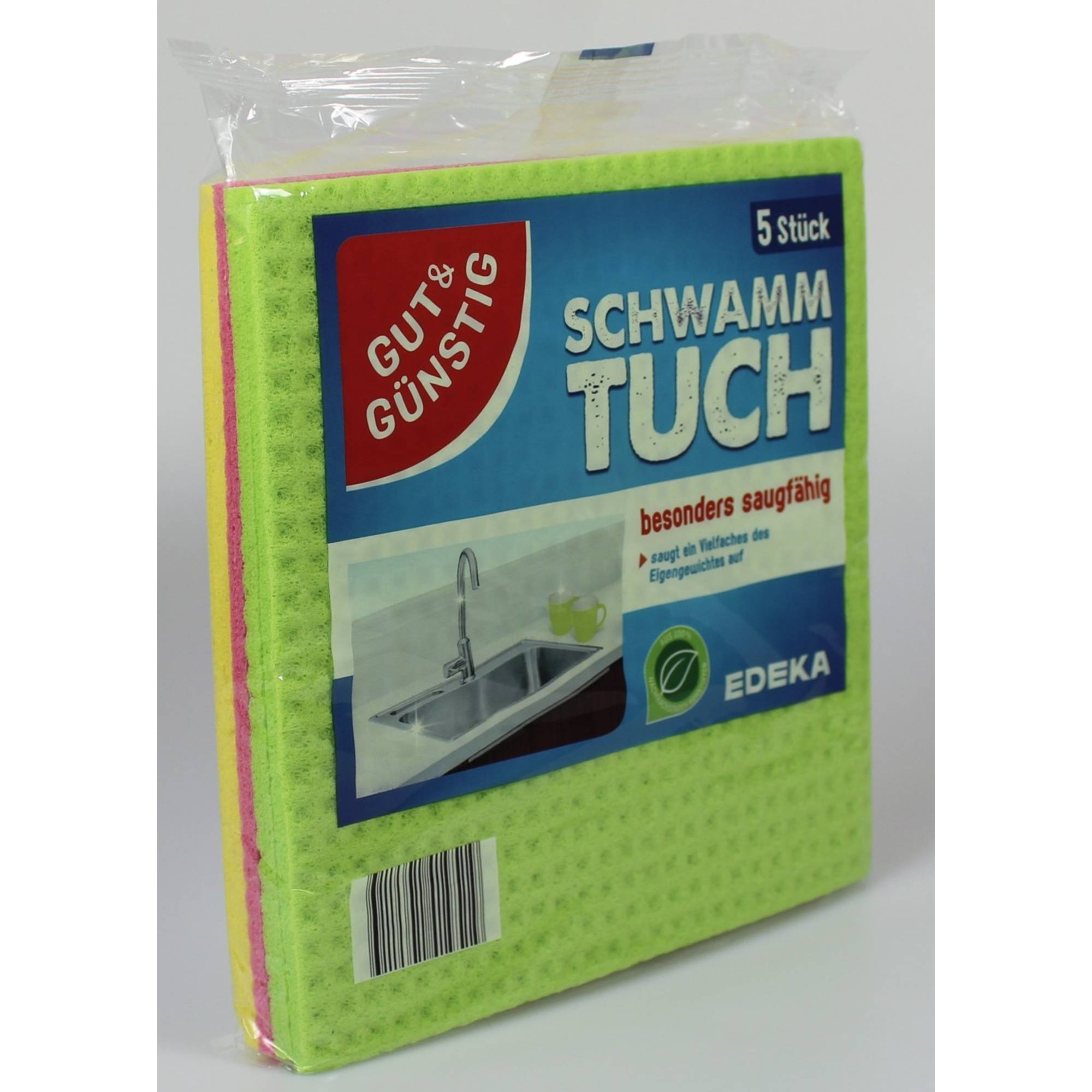 Schwammtuch 18x20cm sortiert 5St-1