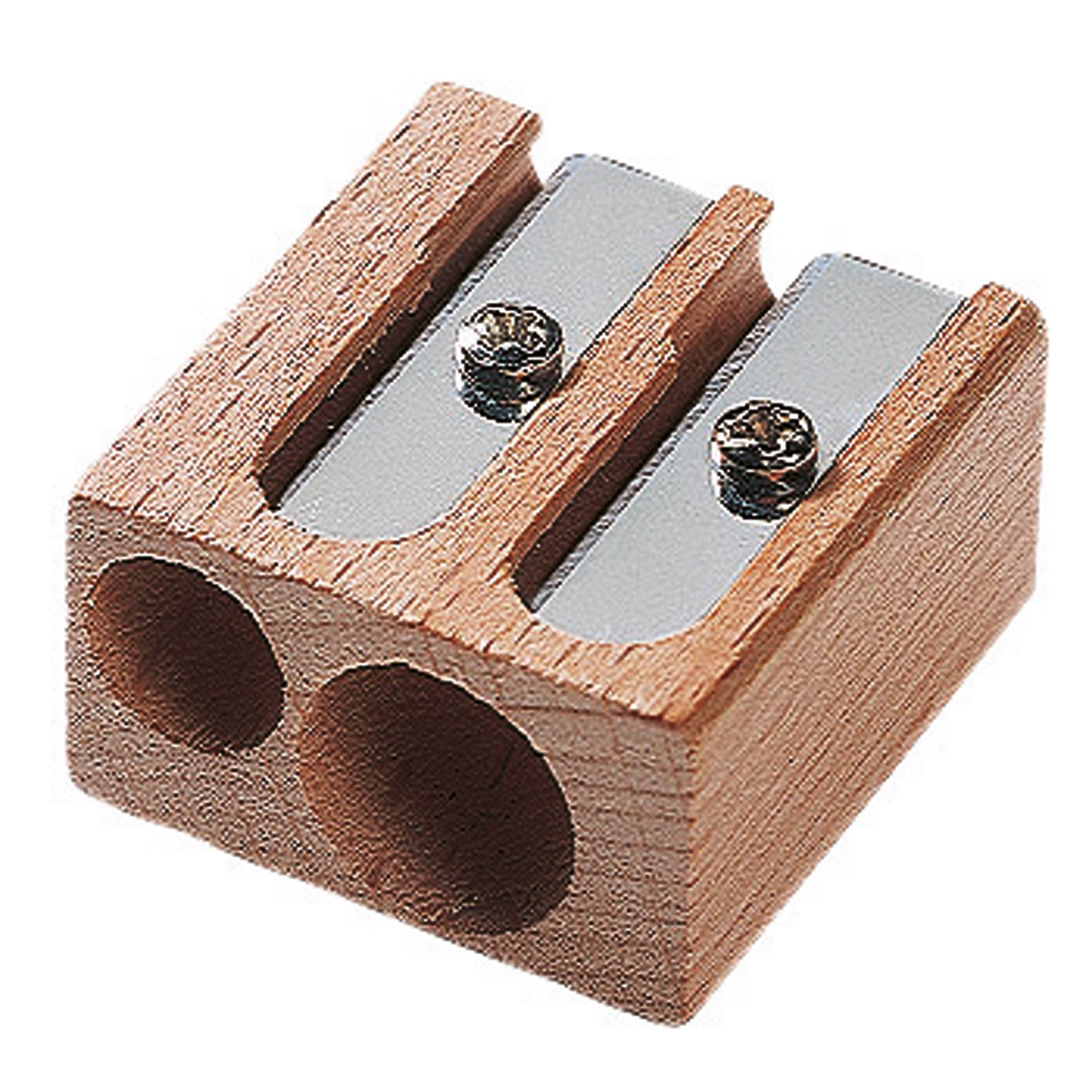 Doppelspitzer max. 10mm Holz natur-0