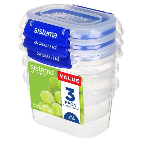 Frischhaltebox KLIP IT PLUS 400ml 3St